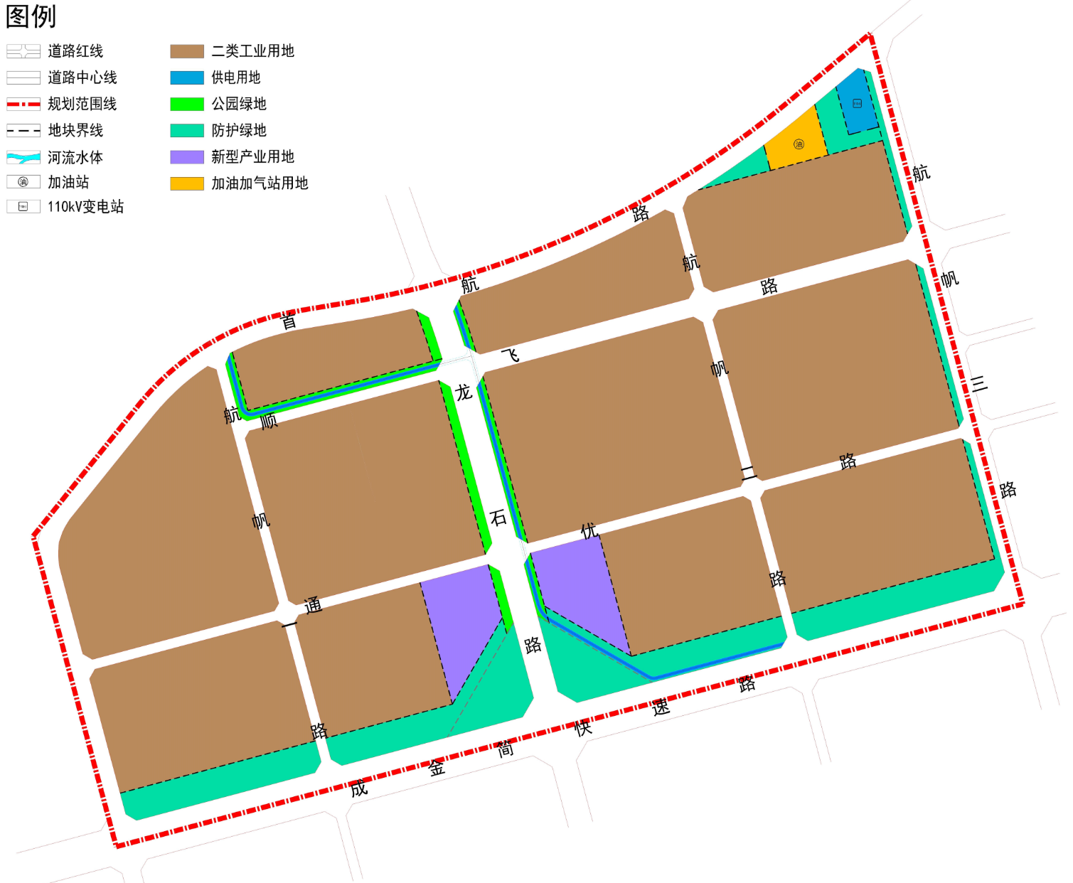 新都区石板滩街道航纬片区(航空产业园)控制性详细规划公告