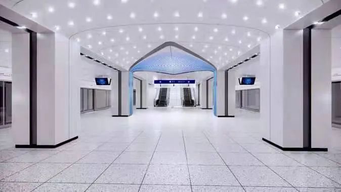 牡丹园站站厅层效果图