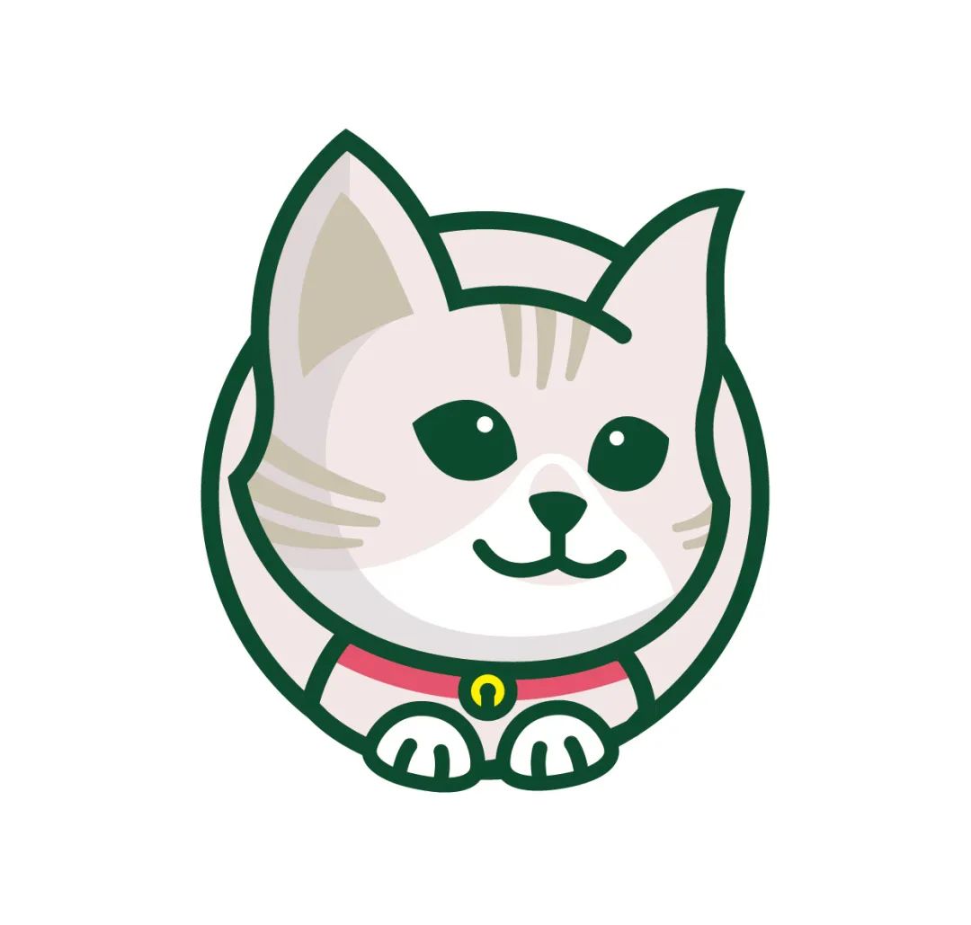 如何画一只可爱的猫咪logo?