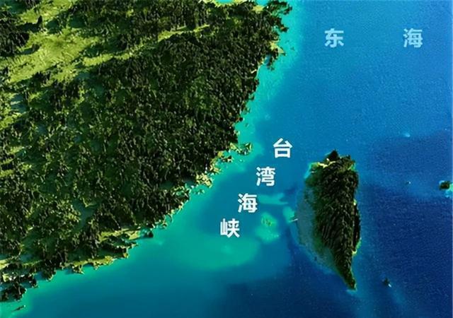 台湾海峡地图 两端图片