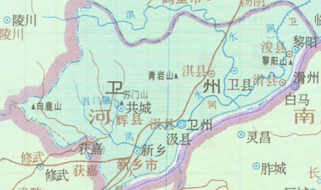 河南卫河流域地图图片