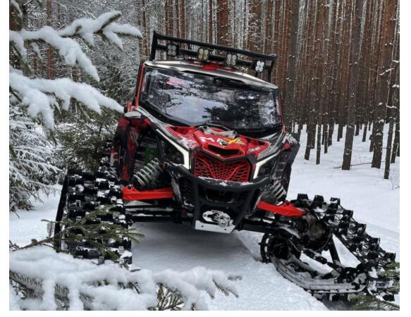 雪地体验庞巴迪全地形车,这才是正确玩法!