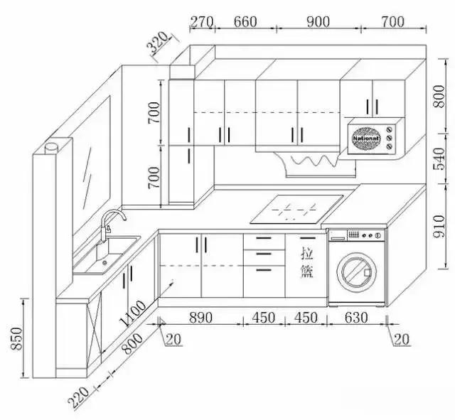 厨房别再瞎打柜子,这些尺寸布局不搞懂就装修,花再多钱都是错