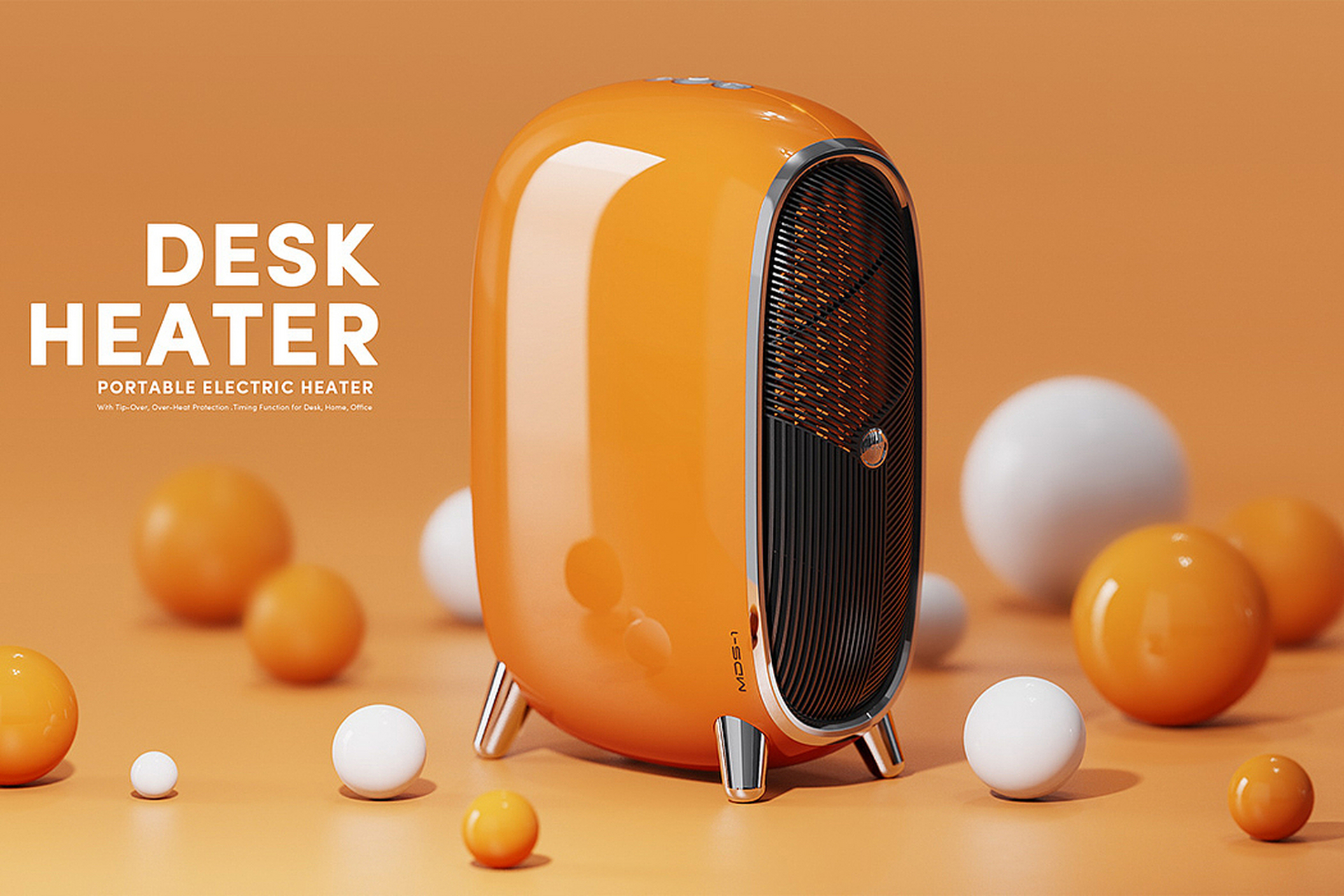 产品设计作品集欣赏,便携式台式取暖器 dadaismj的便携式台式取暖器是