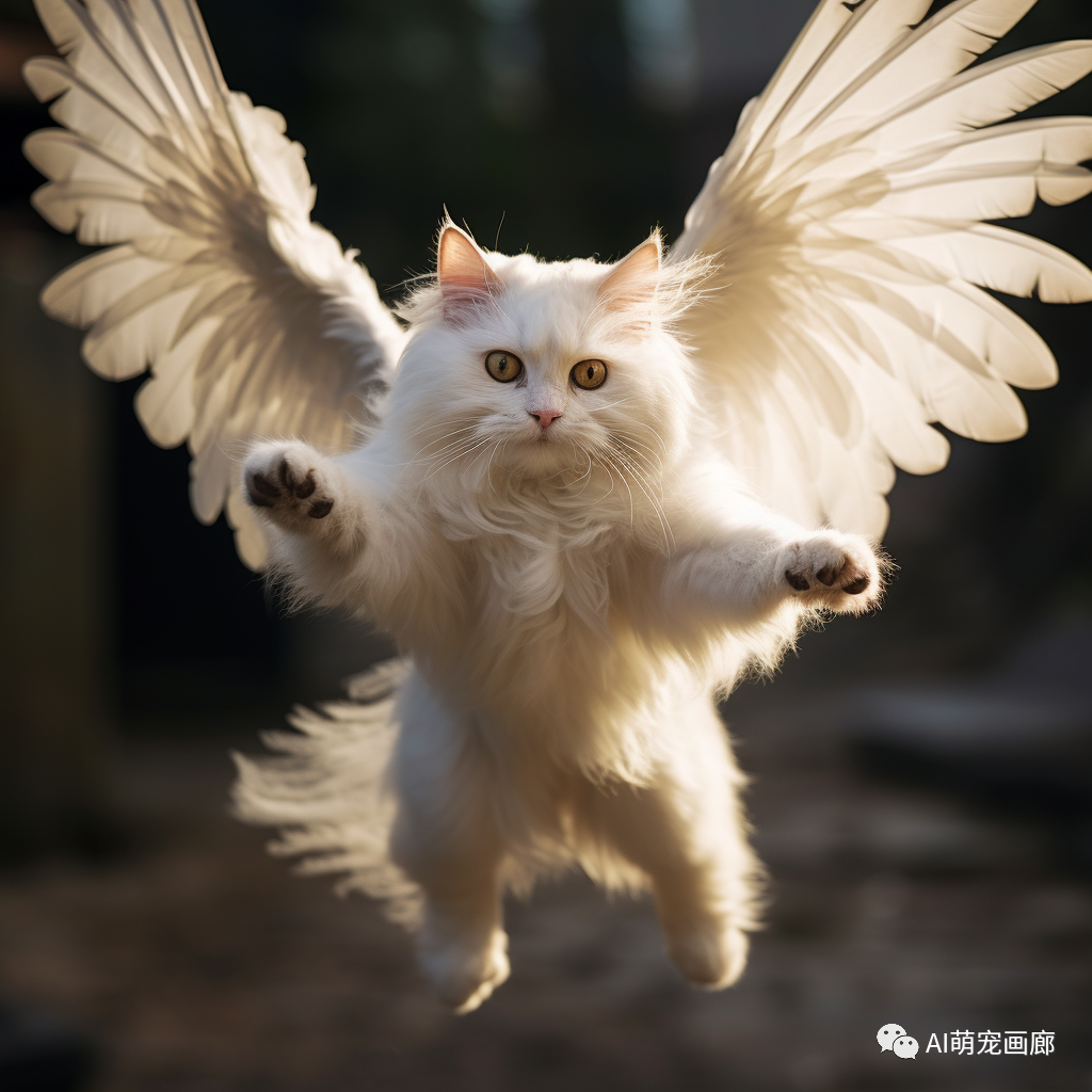 假如猫咪拥有翅膀!