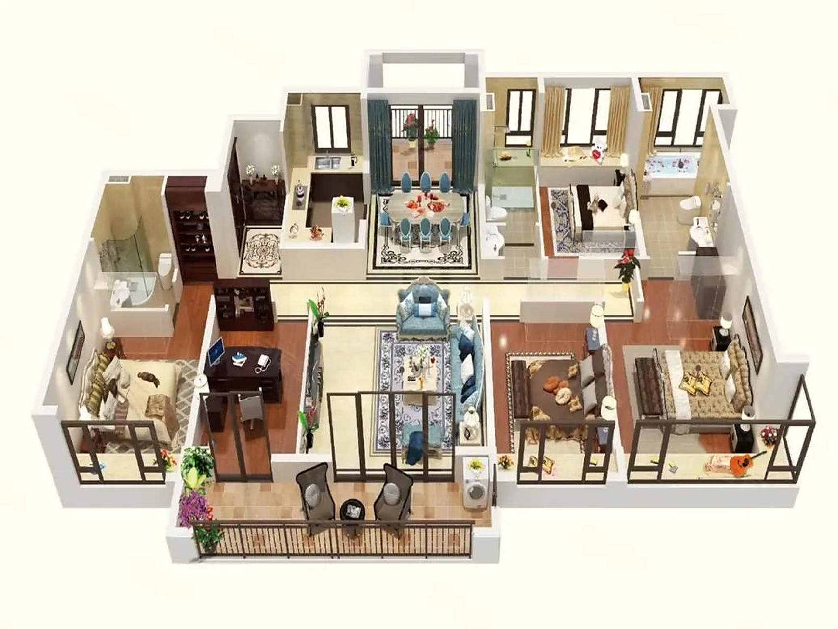 三维户型图你见过吗?身临其境啊!