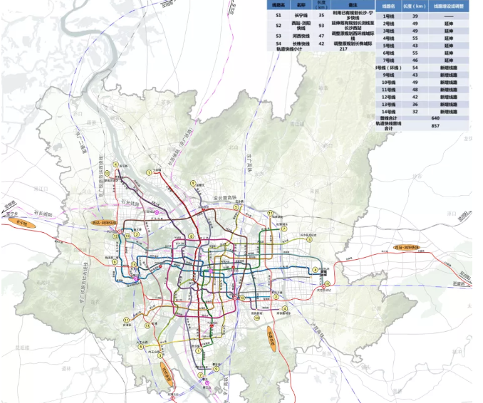 长沙第四轮地铁规划曝光 8