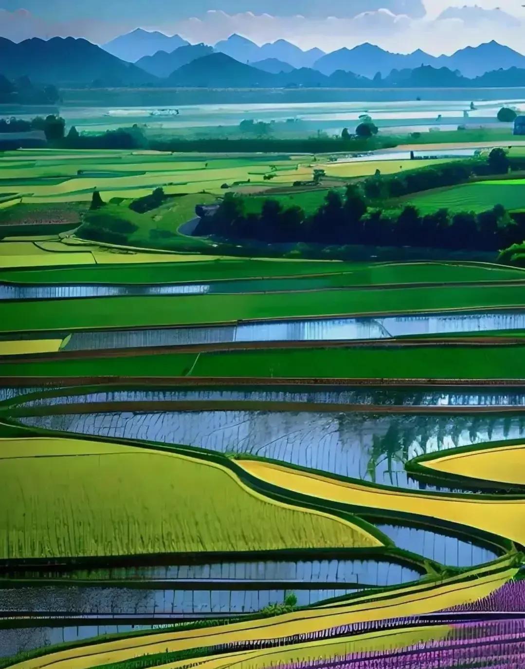 王维很美的一首田园诗,颈联10字,美得令人心醉,你读过吗