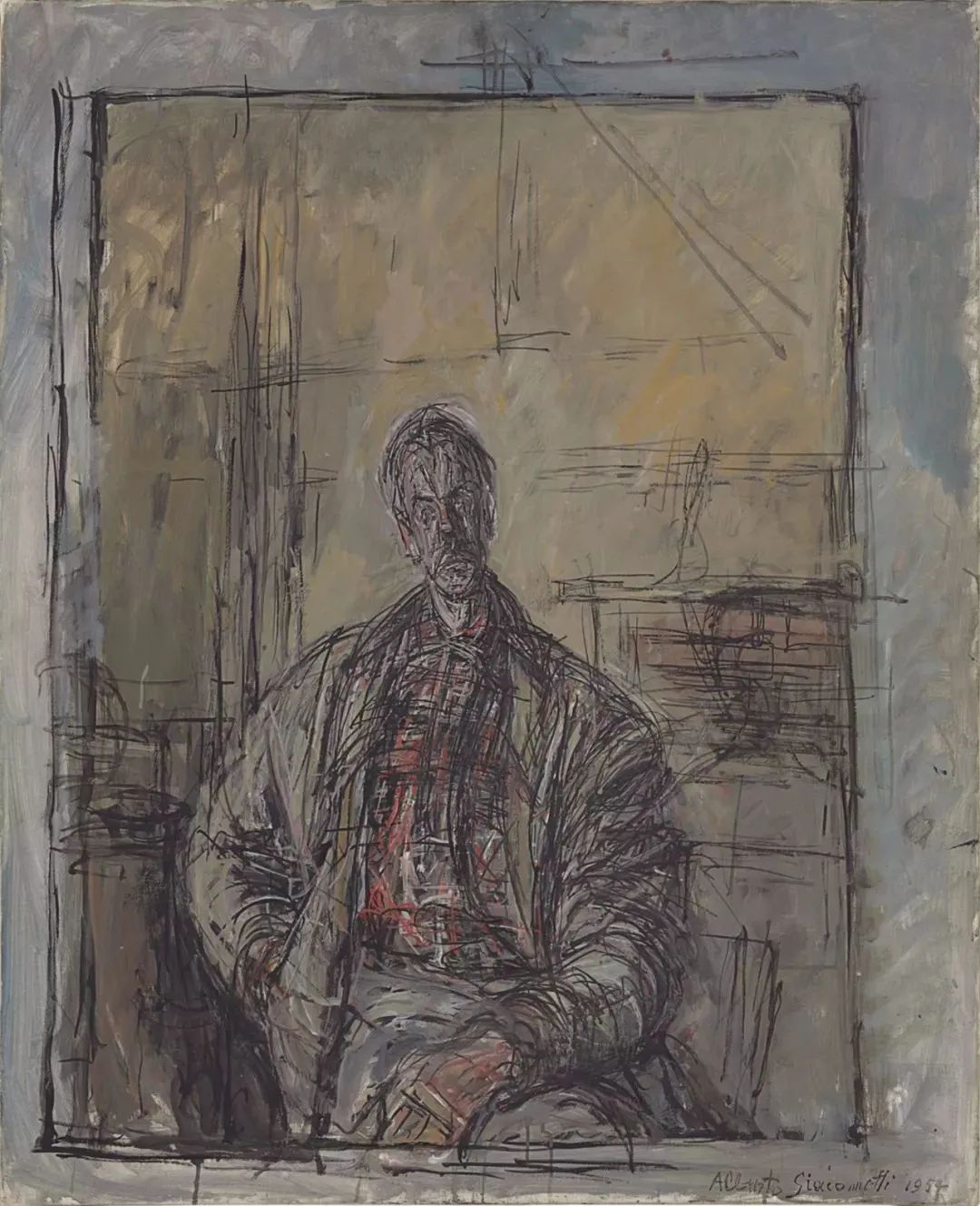作品欣赏|关于阿尔贝托·贾科梅蒂,用绘画和雕塑对抗死亡和孤独