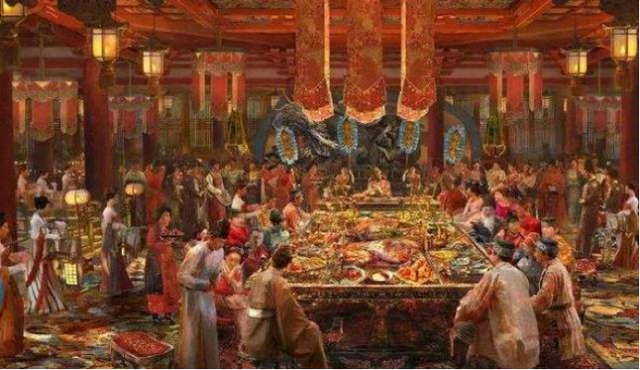 中国古代宫廷宴会图片