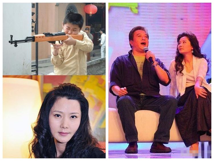 何赛飞晒出罕见全家福,老公穿格子衬衫儒雅帅气,儿子长相似妈妈