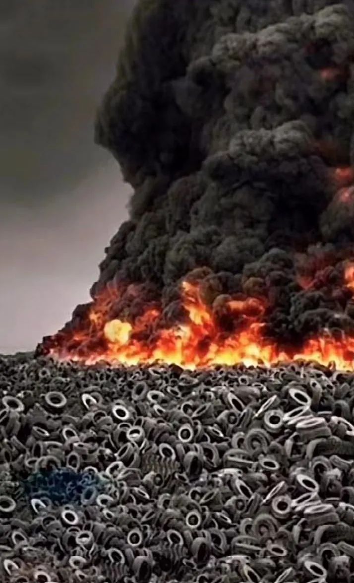 震惊全网!5200万条轮胎一起燃烧