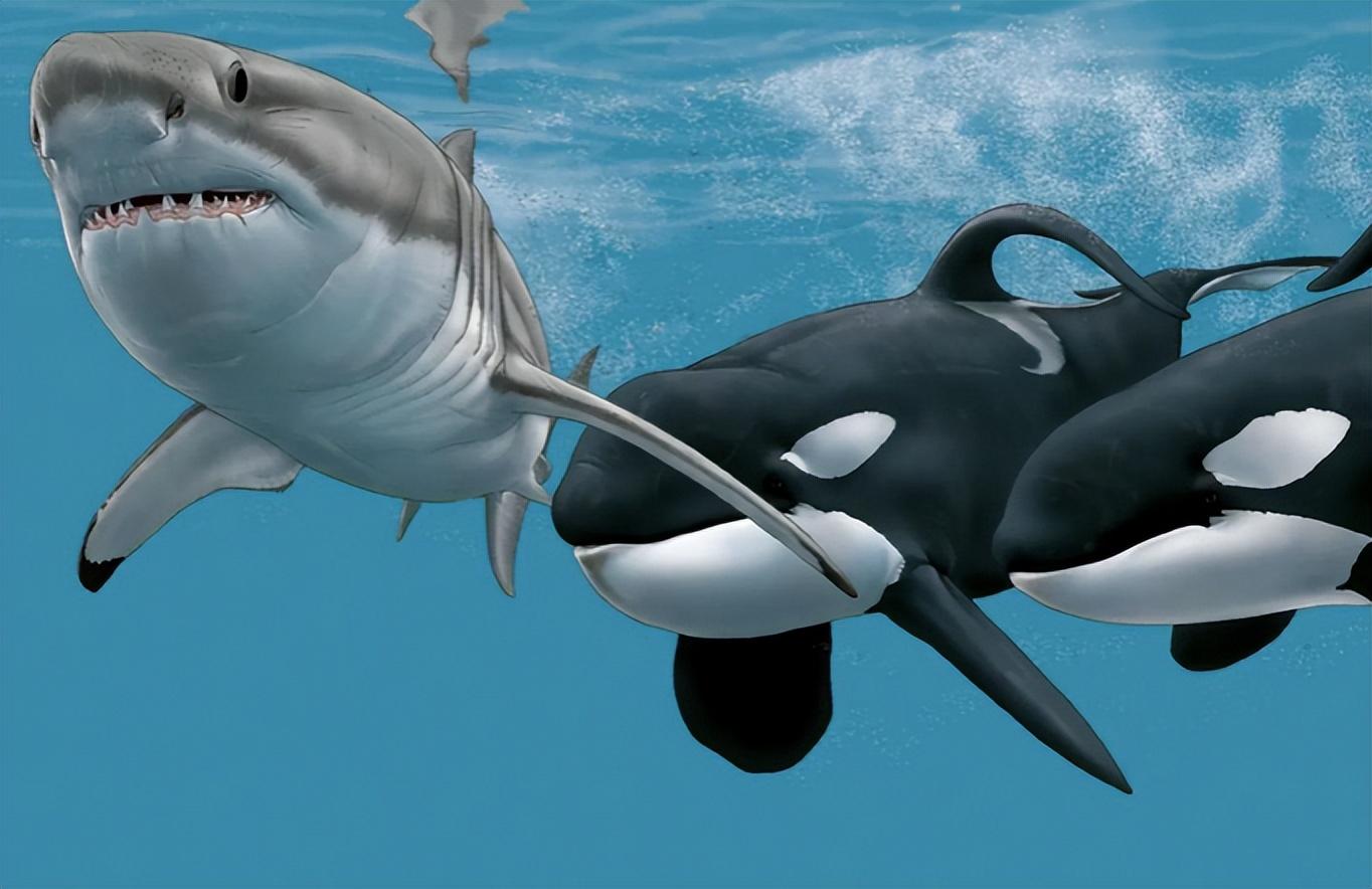 大白鲨遭到杀人鲸袭击时为何会一动不动被撕咬致死