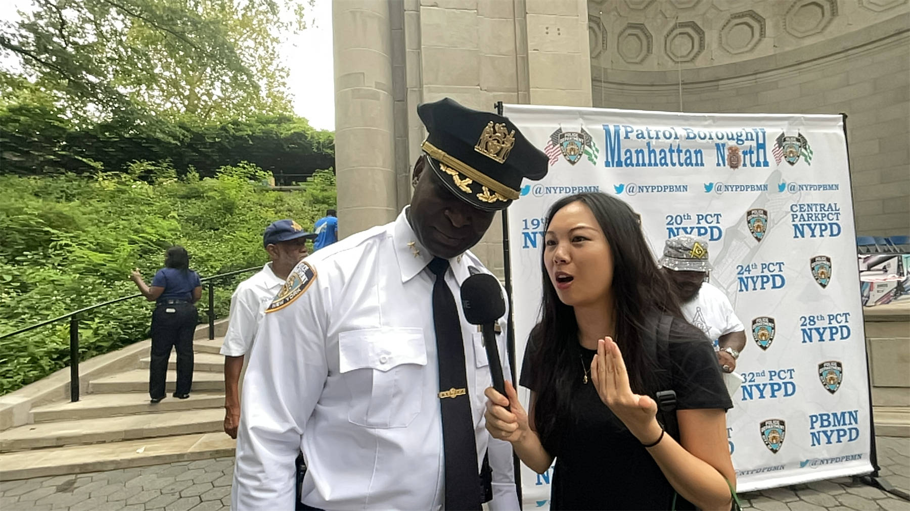 紐約中央公園舉辦警民同樂日,紐約少林寺功夫中心武術表演成亮點