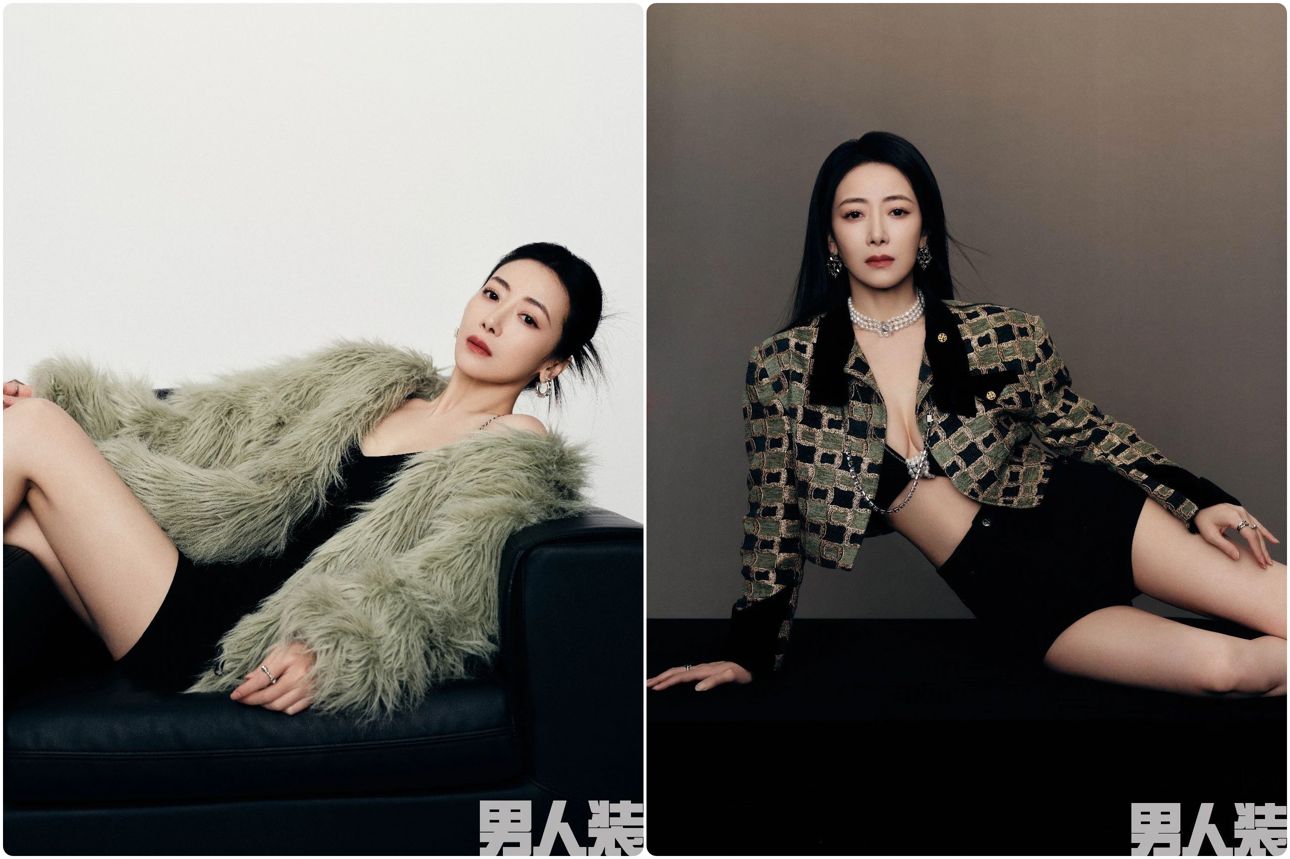 48岁陈紫函登《男人装》,大方展示事业线,散发成熟女人韵味