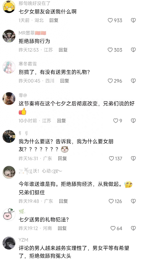 七夕彻底凉了！“舔狗经济”崩盘，男性们为何都躺平了？ 7038