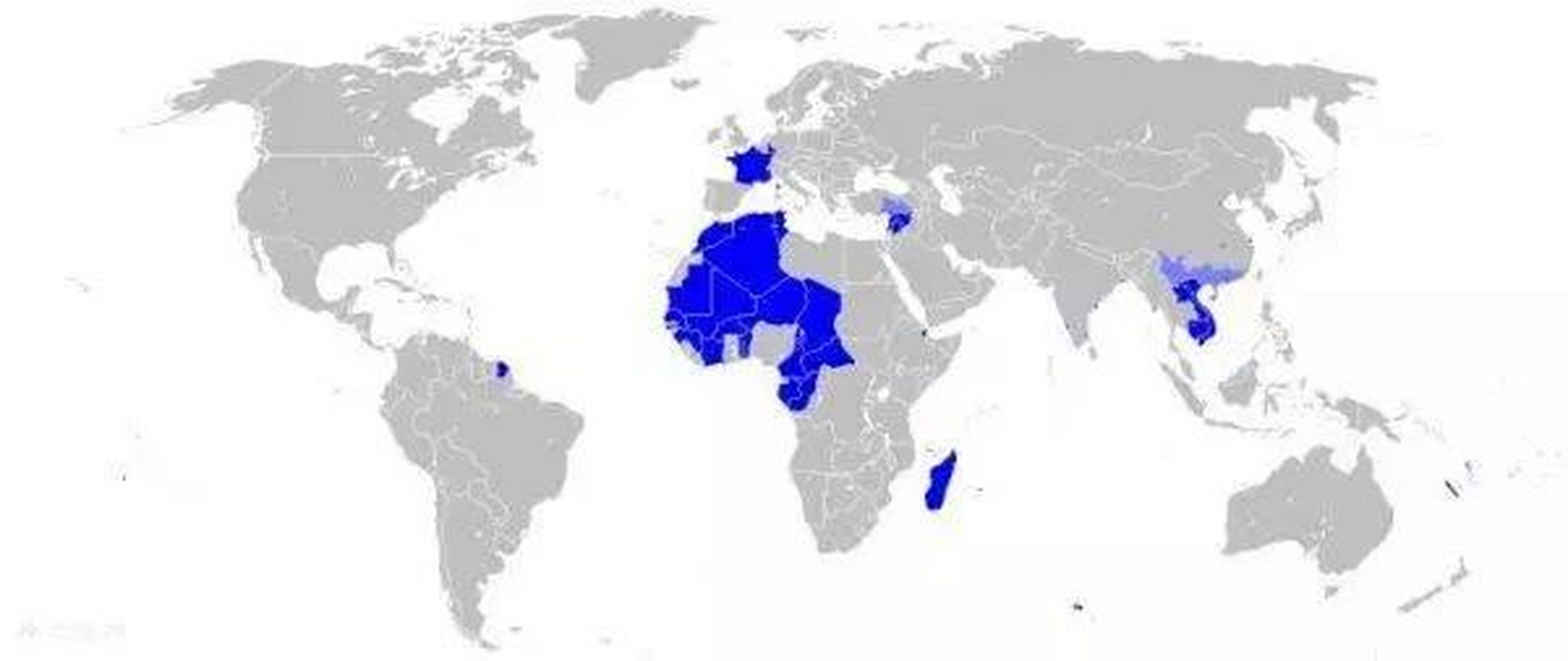 法兰西帝国. 法兰西殖民帝国曾经是一个极盛时期控制了约1289.