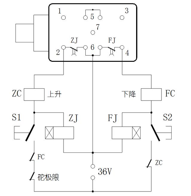 断火限位器9线接线图图片