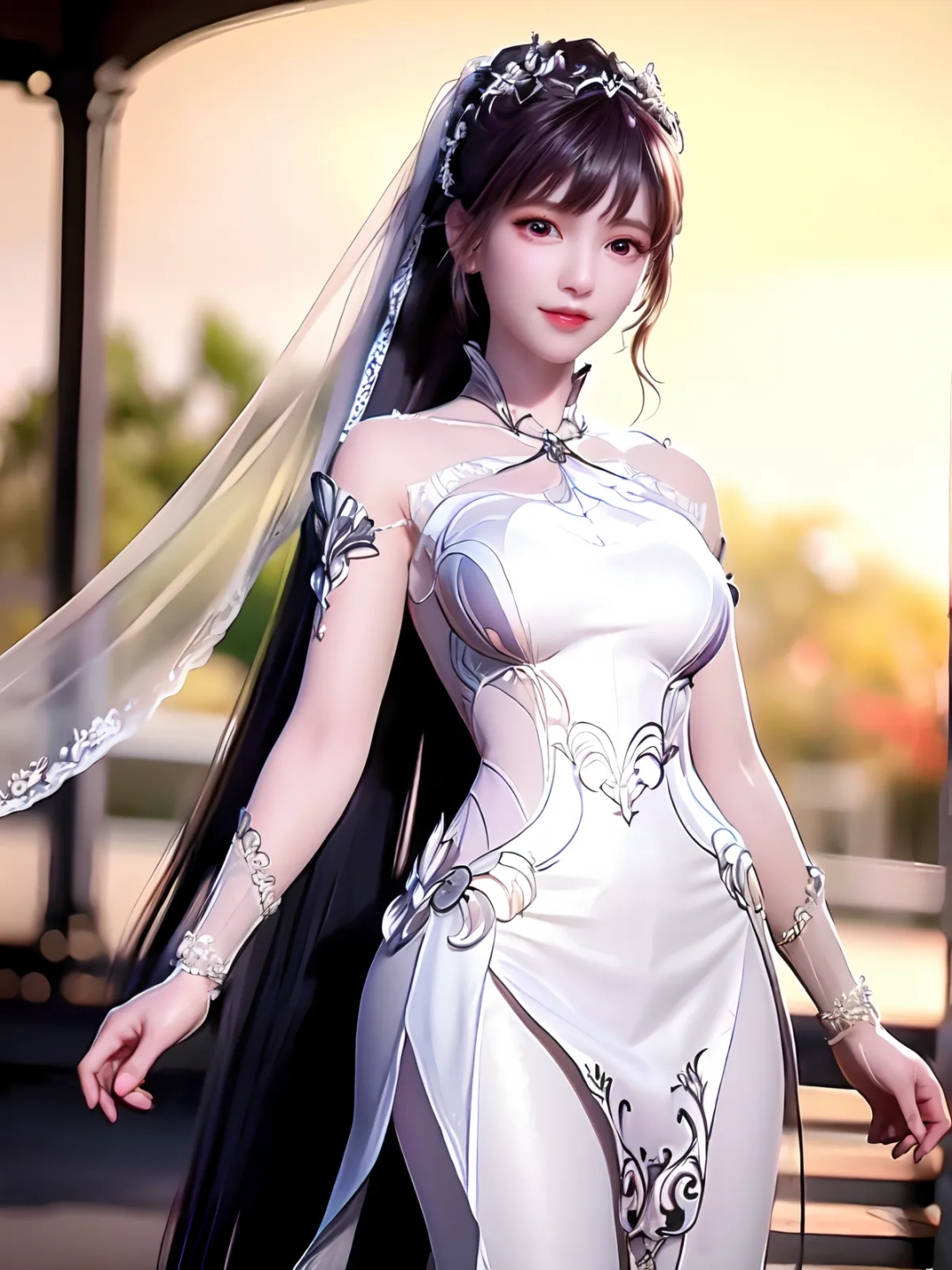 斗罗大陆:小舞ai绘画,白腿 长裙你爱了吗?