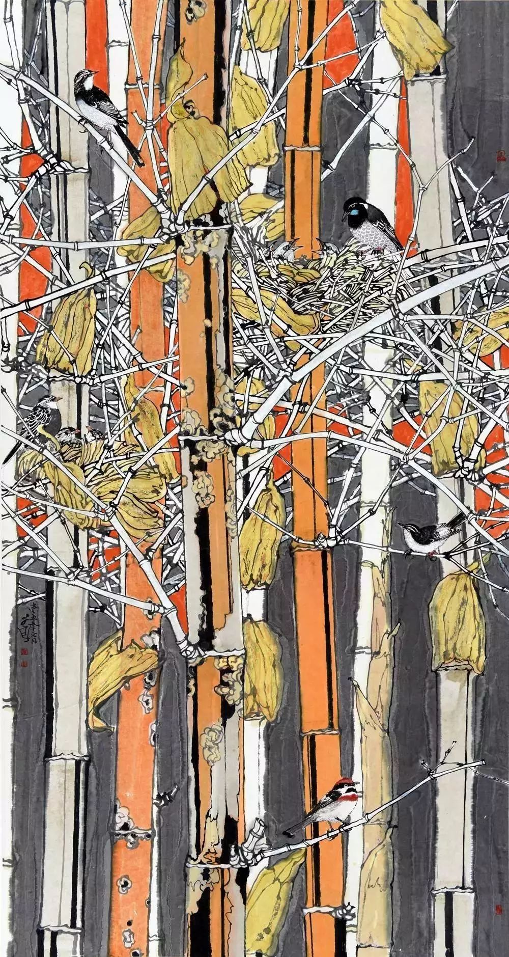 郭子良国画花鸟画作品欣赏