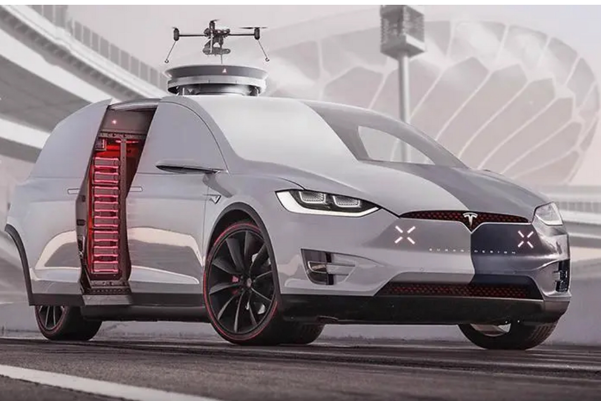 特斯拉mpv曝光!造型史上绝无仅有,压力给到丰田别克!