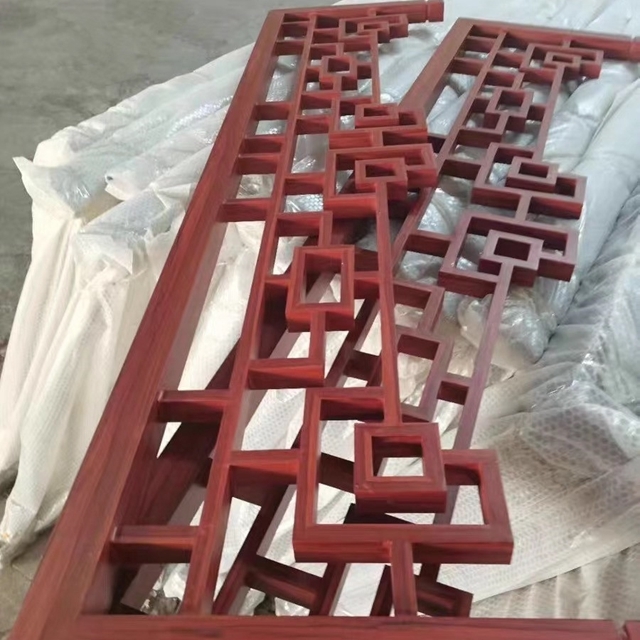 铝合金门楣花格-铝合金中式挂落厂家