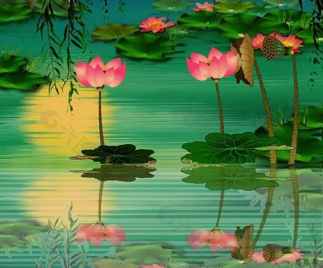 七律·梦醉荷塘(畅想曲)