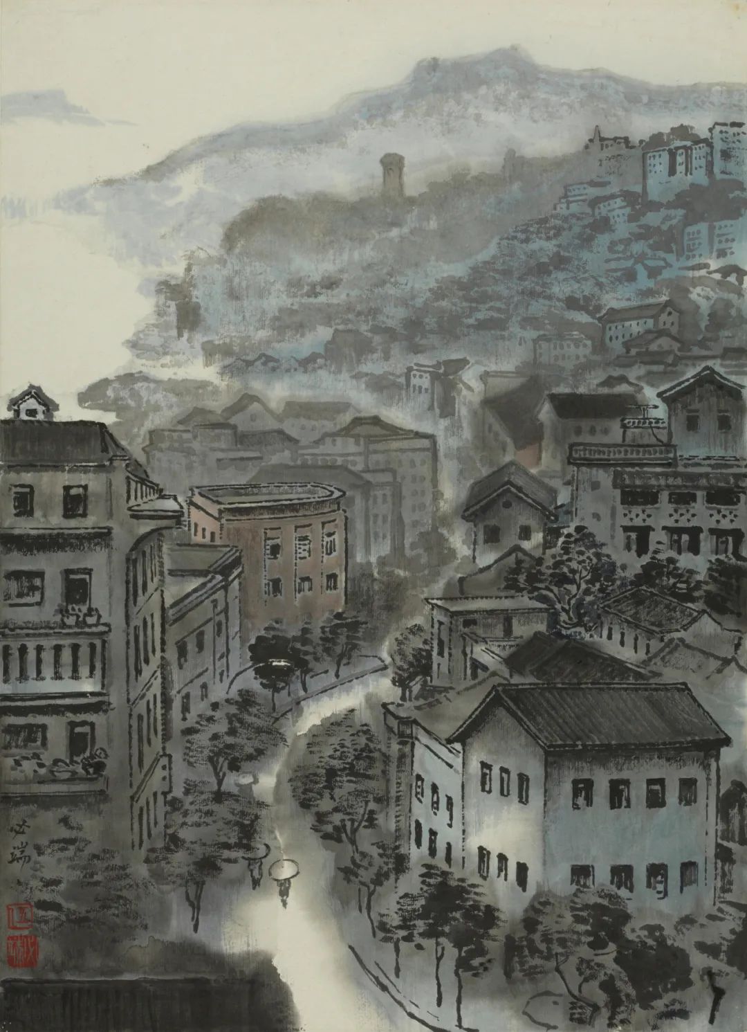 "笔端三峡,江山青峰——中国美术馆藏伍必端三峡写生作品展"在中国