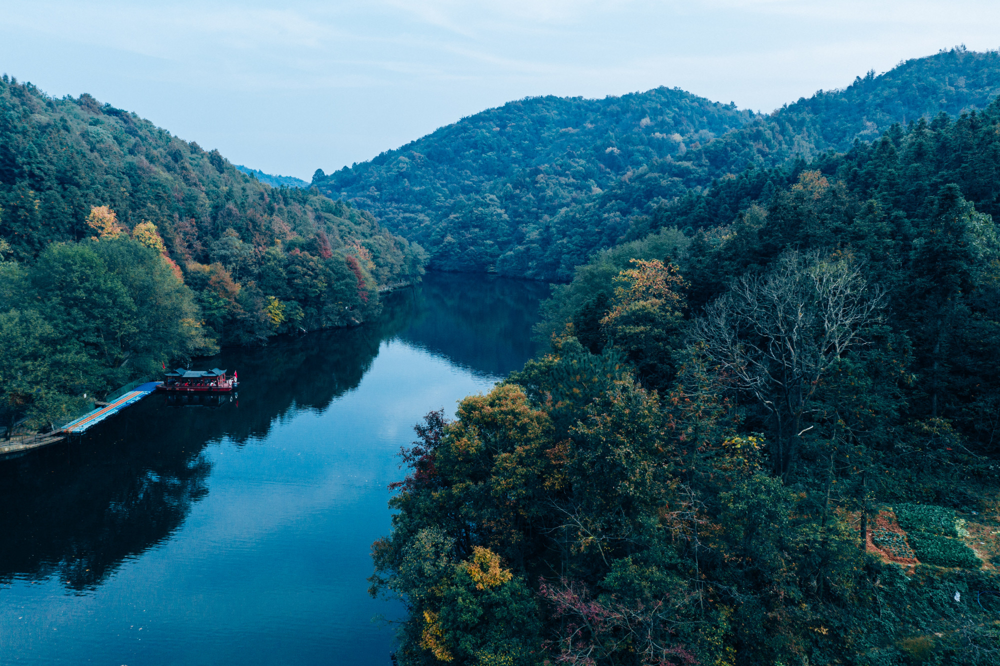 赏"黄陂秋色"自驾旅行,第一站锁定"木兰天池",太美了