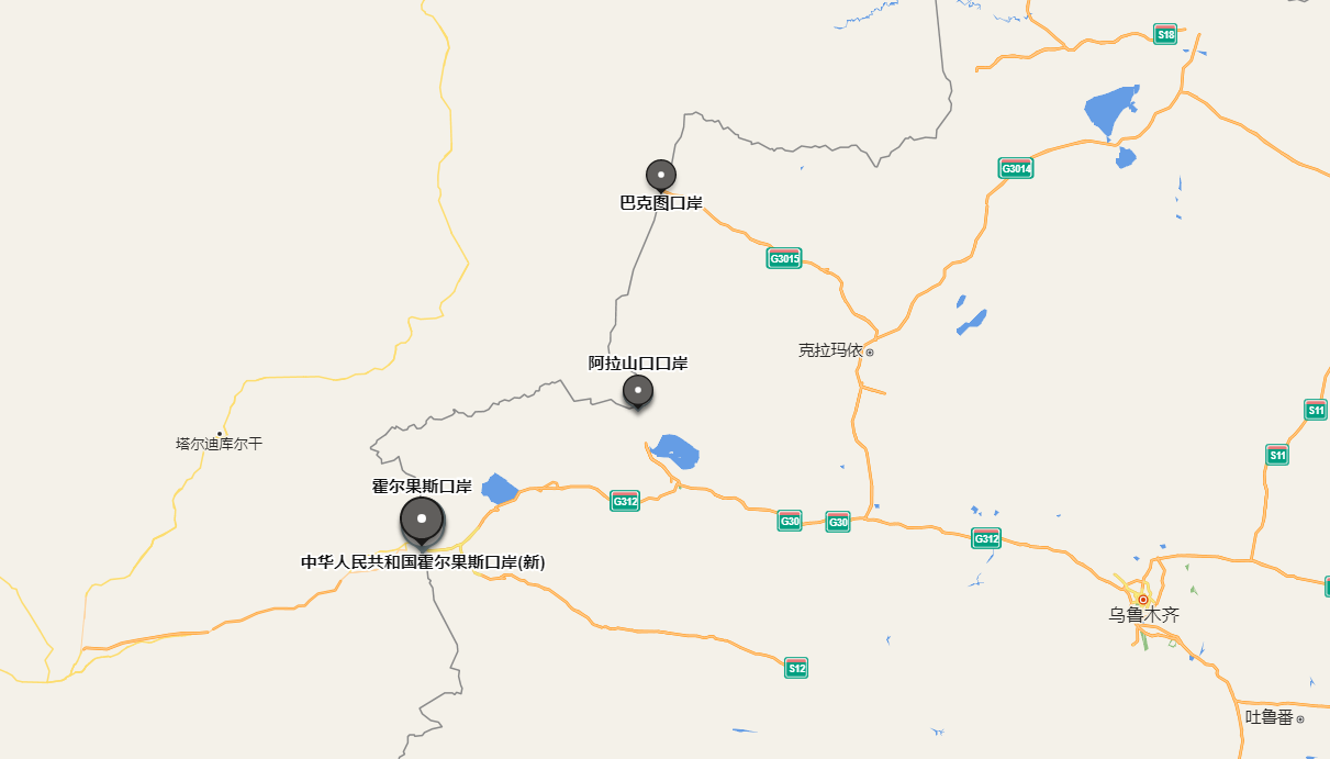 中国与哈萨克斯坦第三个跨境铁路口岸位置确定