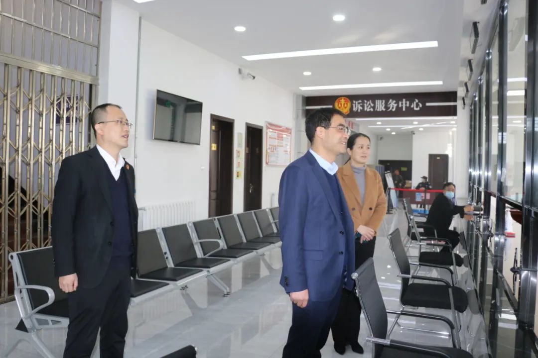 印台区委常委,政法委书记肖忠宏调研指导印台法院工作