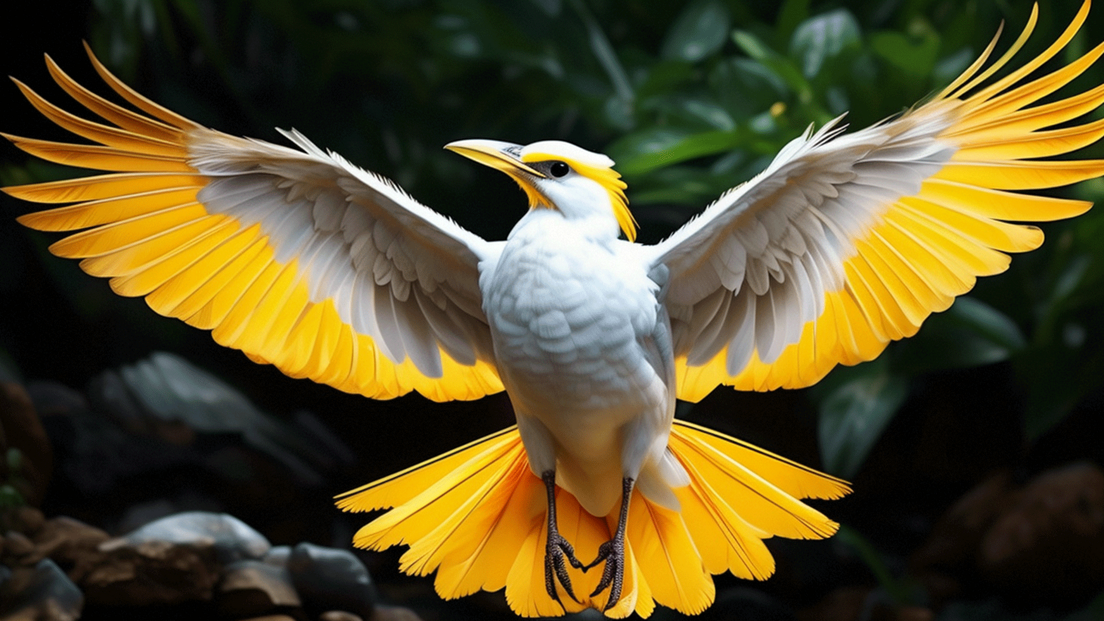 白鵺是神话中的一种异兽,外形像白色的雉鸡,羽毛闪烁着银白色的光芒