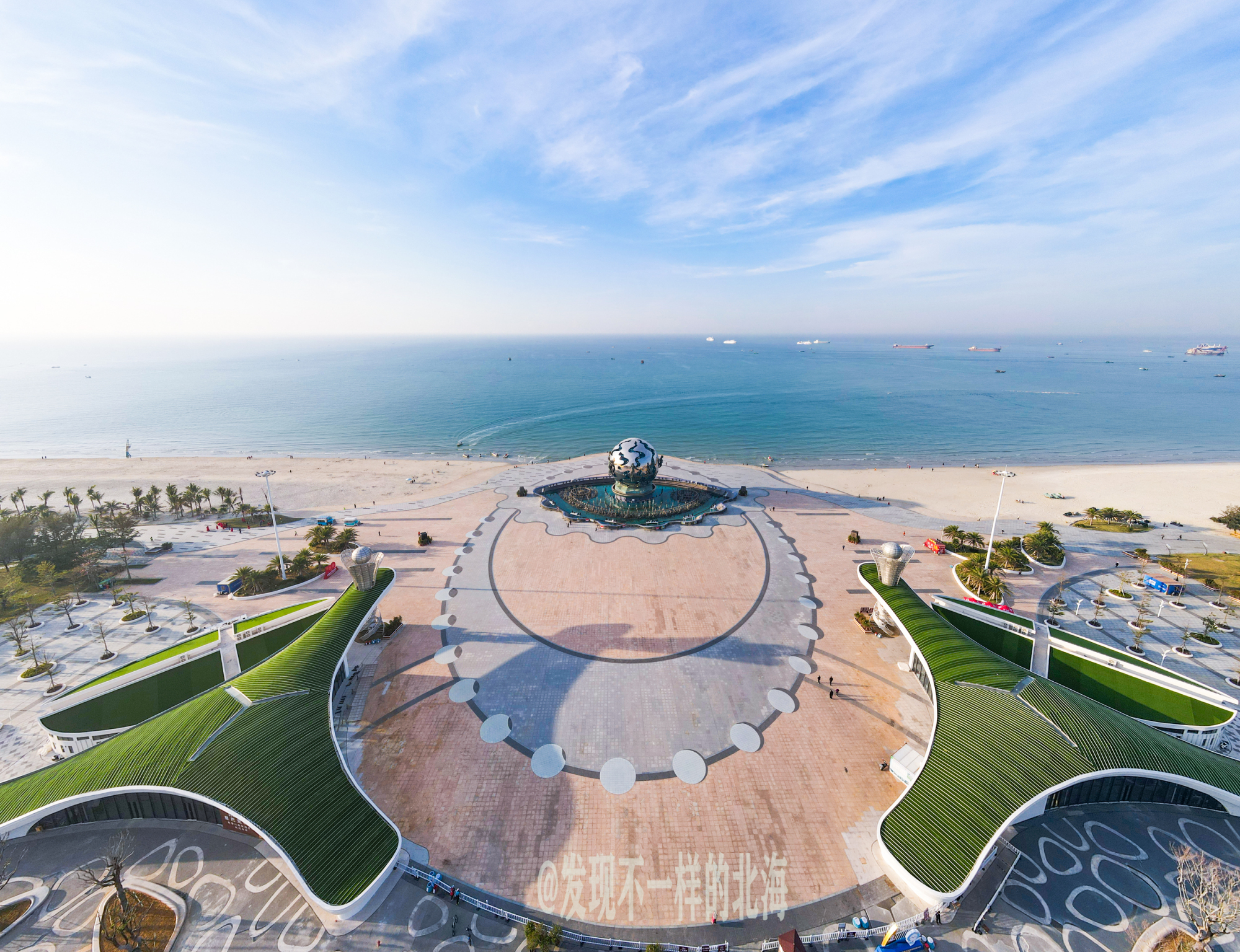 北海银滩景区新建好的三大景区大门正式亮相,你觉得哪个更加漂亮