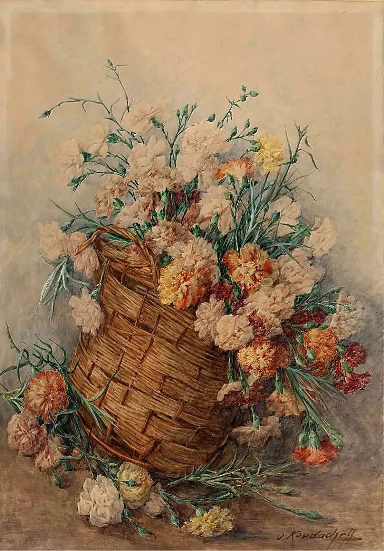 一组非常漂亮的花卉静物,美美美︱艺术名画