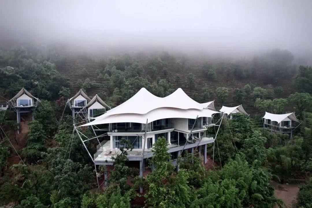 安吉涵田度假村·雲居2天1晚,开门见茶山,推窗眺竹海!
