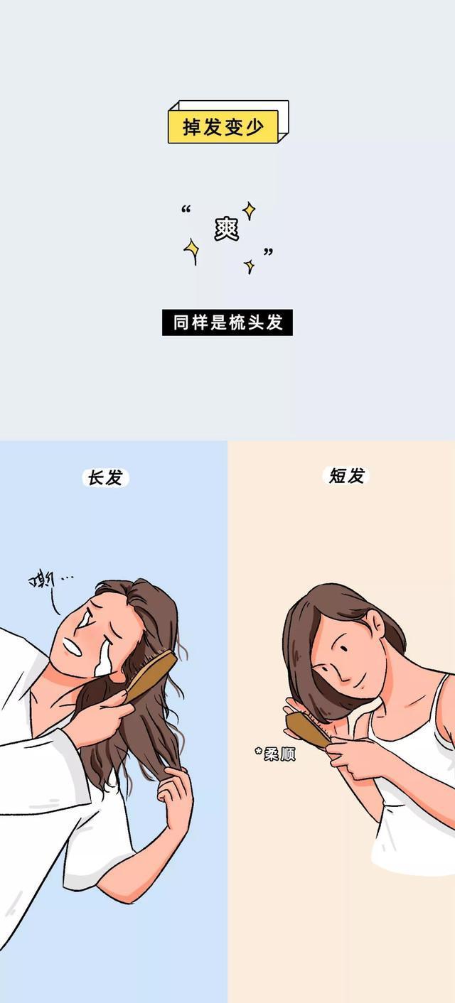 网友:你永远不知道女生剪短发到底有多爽?漫画