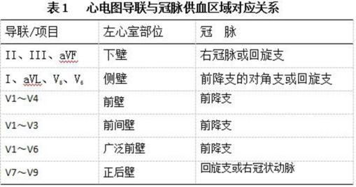 各壁心梗对应心电图图片