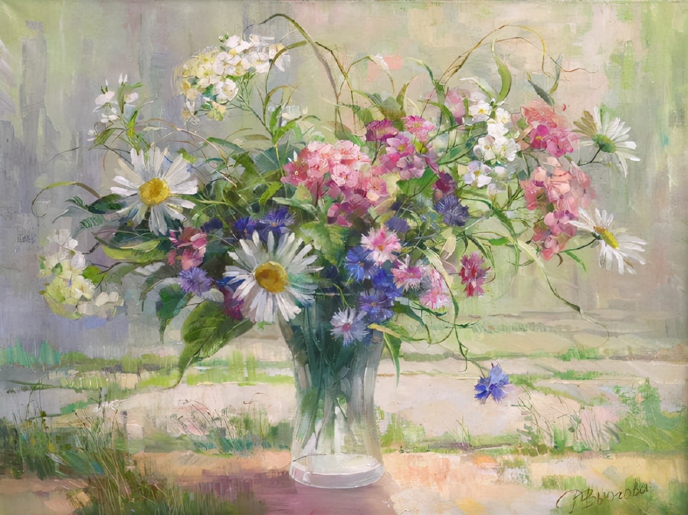 俄罗斯女画家vjugovey rimma nikolayevna唯美静物花卉油画作品