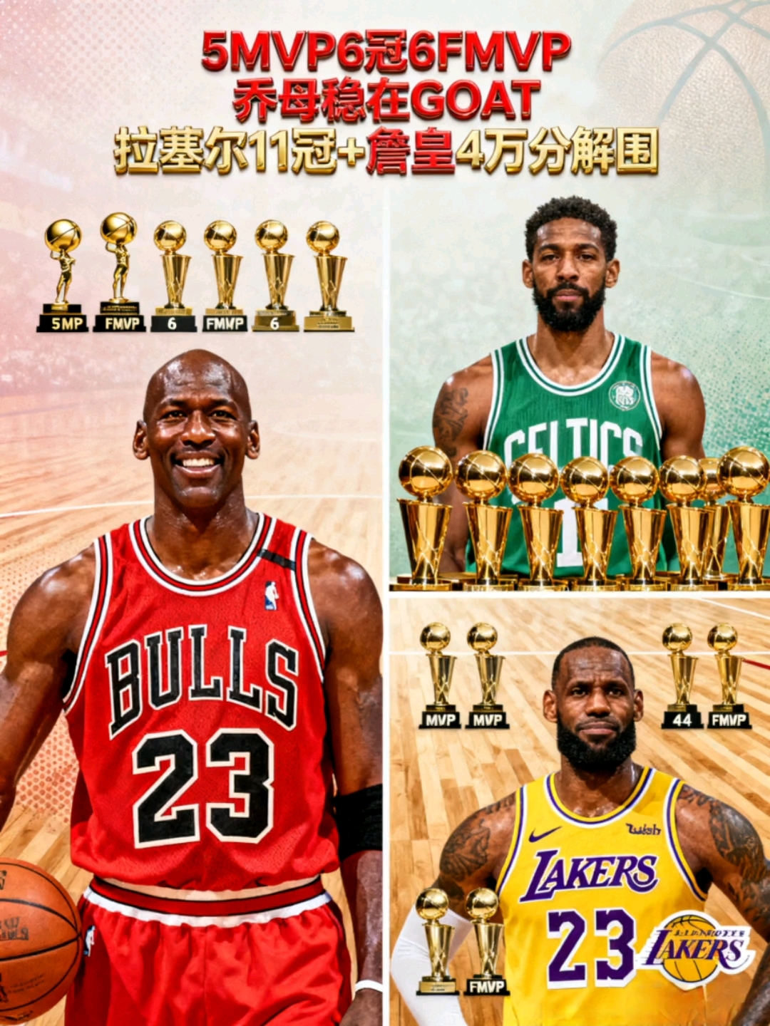 历届总冠 军成员名 从乔丹到相关图片5