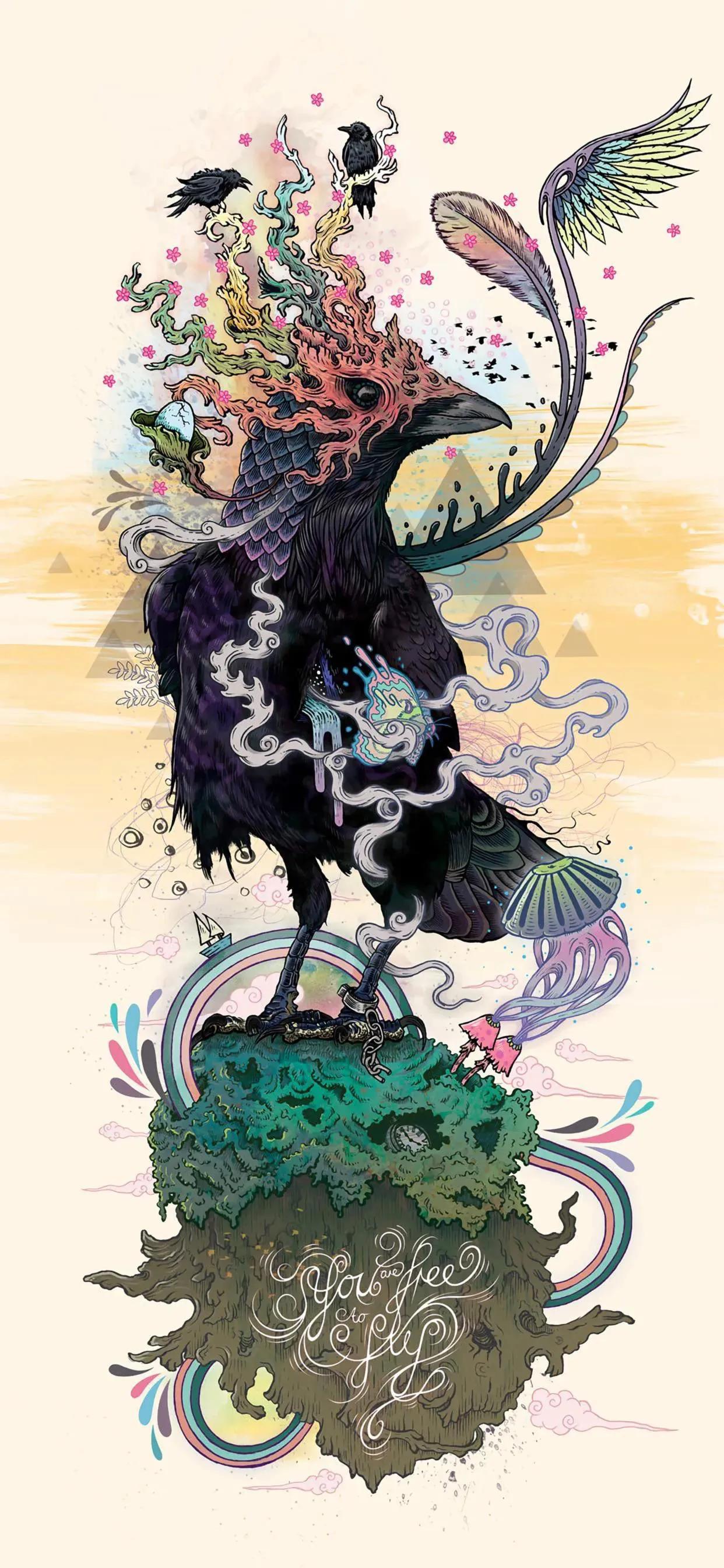 上古山海经异兽壁纸,是飘渺虚幻的吗