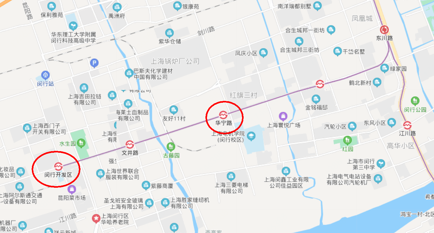纠正闵行区马桥镇无地铁的误区:上海地铁5号线支线2站在境内