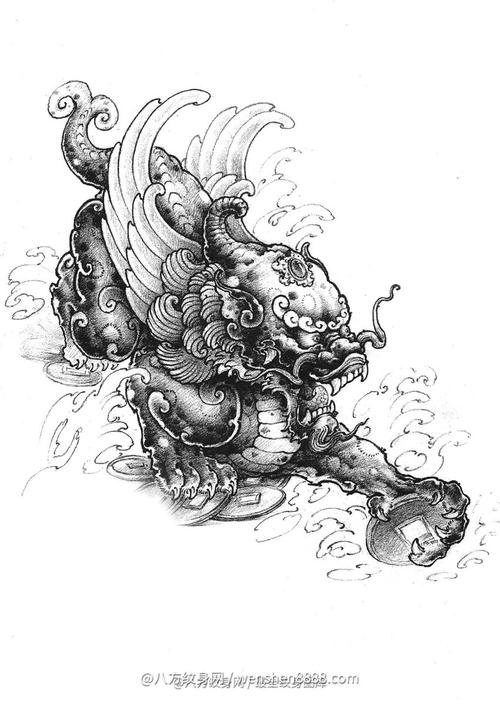 貔貅的素描画法教程详解