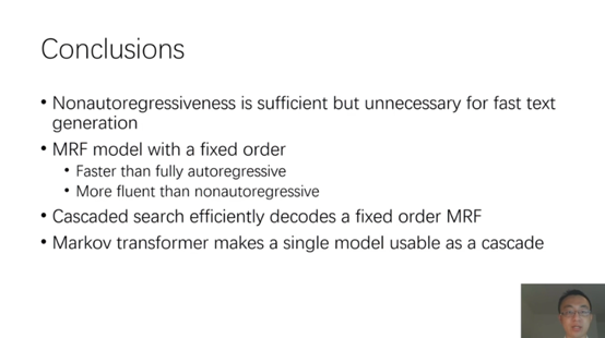 哈佛邓云天:cascaded text generation with markov transformers