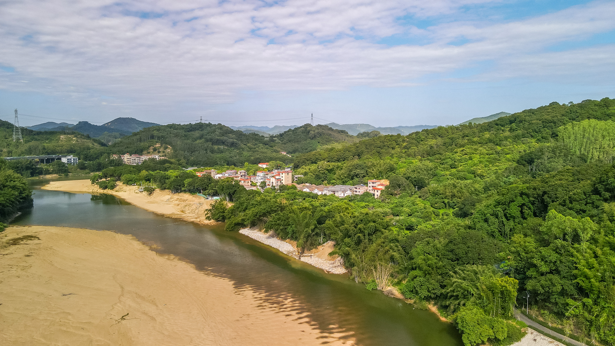 增江河畔的蒙花布村,入选广州最美村庄,超适合溜娃玩水