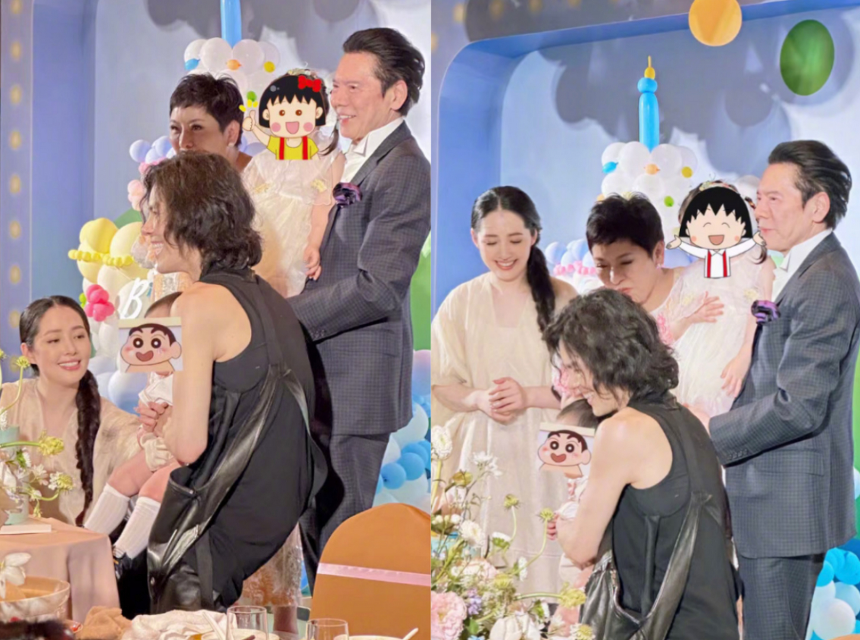 百亿长孙向笙2岁生日宴,郭碧婷蹲地站旁边,向佐握手表家庭地位 向华强