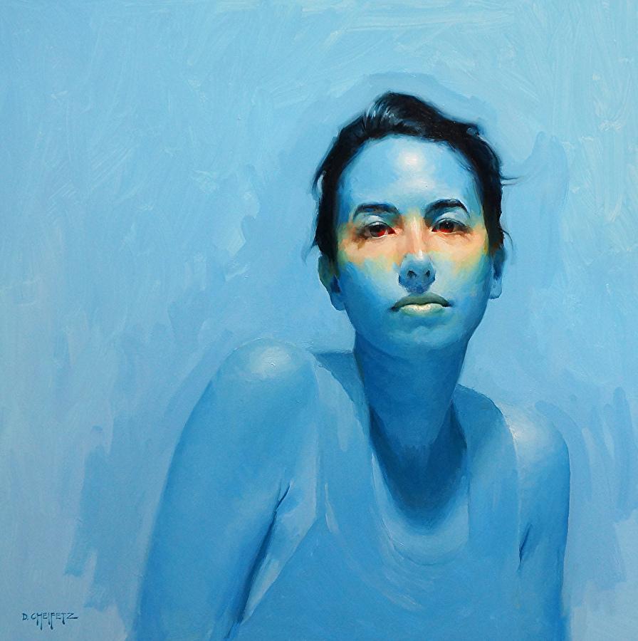 光影生动,唯美细腻的女人像︱当代艺术家大卫·安德鲁绘画作品