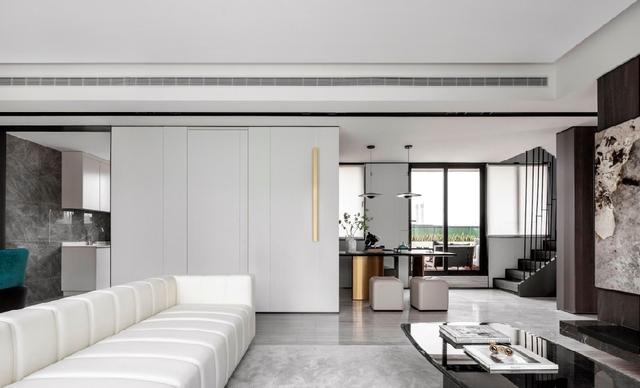 上海水景苑160平米别墅装修案例,打造轻奢居家体验!