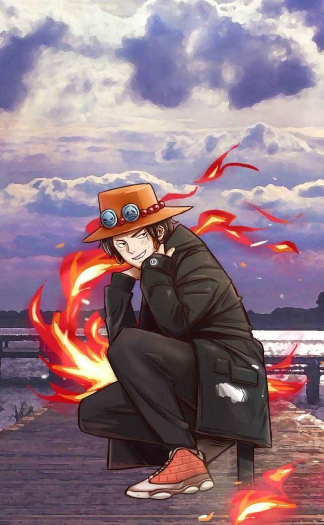 当《海贼王》这些角色穿上潮服时,艾斯很帅气,女帝最有气质!