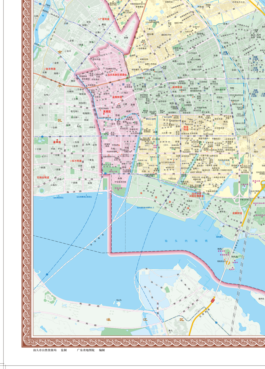 最新 | 汕头市2021最新最全版地图新鲜出炉！澄海、金平、龙湖、濠江、潮阳、潮南和南澳都有！_大图