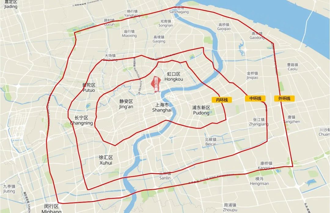 上海板块地图 购房图片